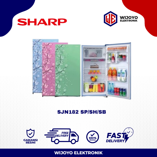Sharp Kulkas 1 Pintu SJ-N182D-SB/SP/SH / SJN 182 Garansi Resmi