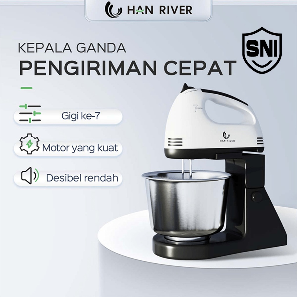 HAN RIVER Stand Mixer HRDDQ03WT Putih