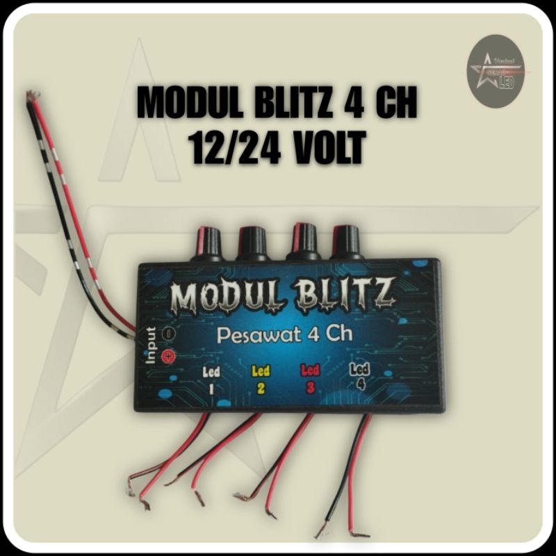 MODUL BLITZ PESAWAT 4CH 12/24VOLT LAMPU