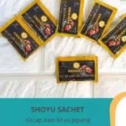 

kecap asin jelang 5 ml . untuk sushi dijual ecer