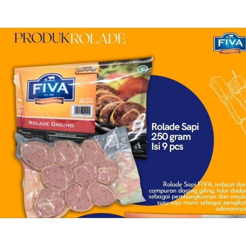 

FIVA Rolade Sapi 250g isi 9pc