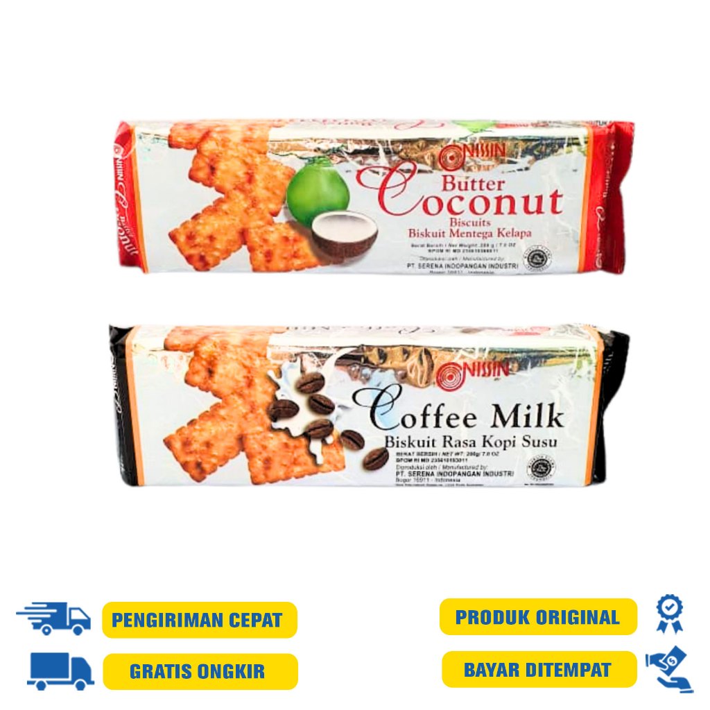 

Biskuit Nissin Butter Coconut | Coffee Milk 200 GR