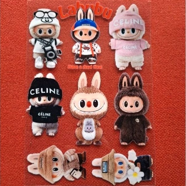 

sticker Labubu ajaib 1 lembar 8pcs