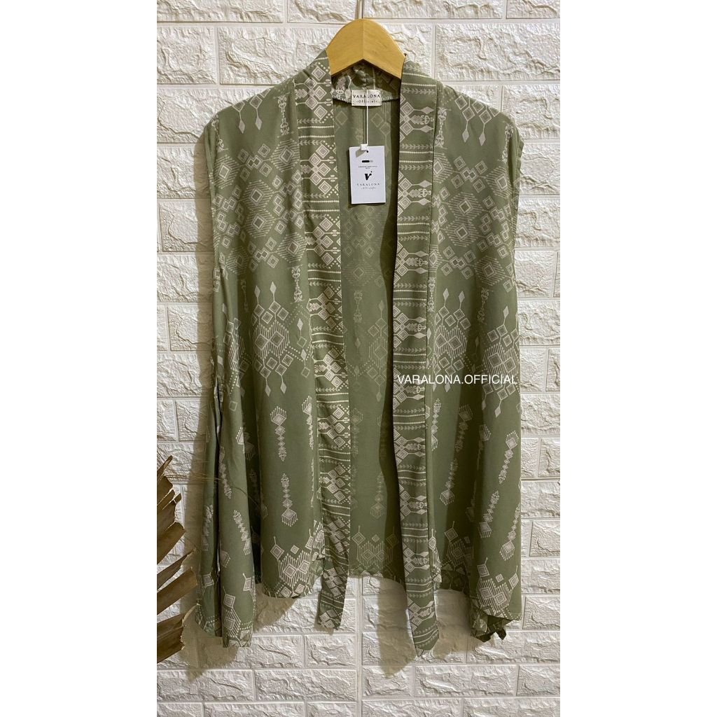 Outer Wanita Muslim Pendek tanpa lengan rayon premium