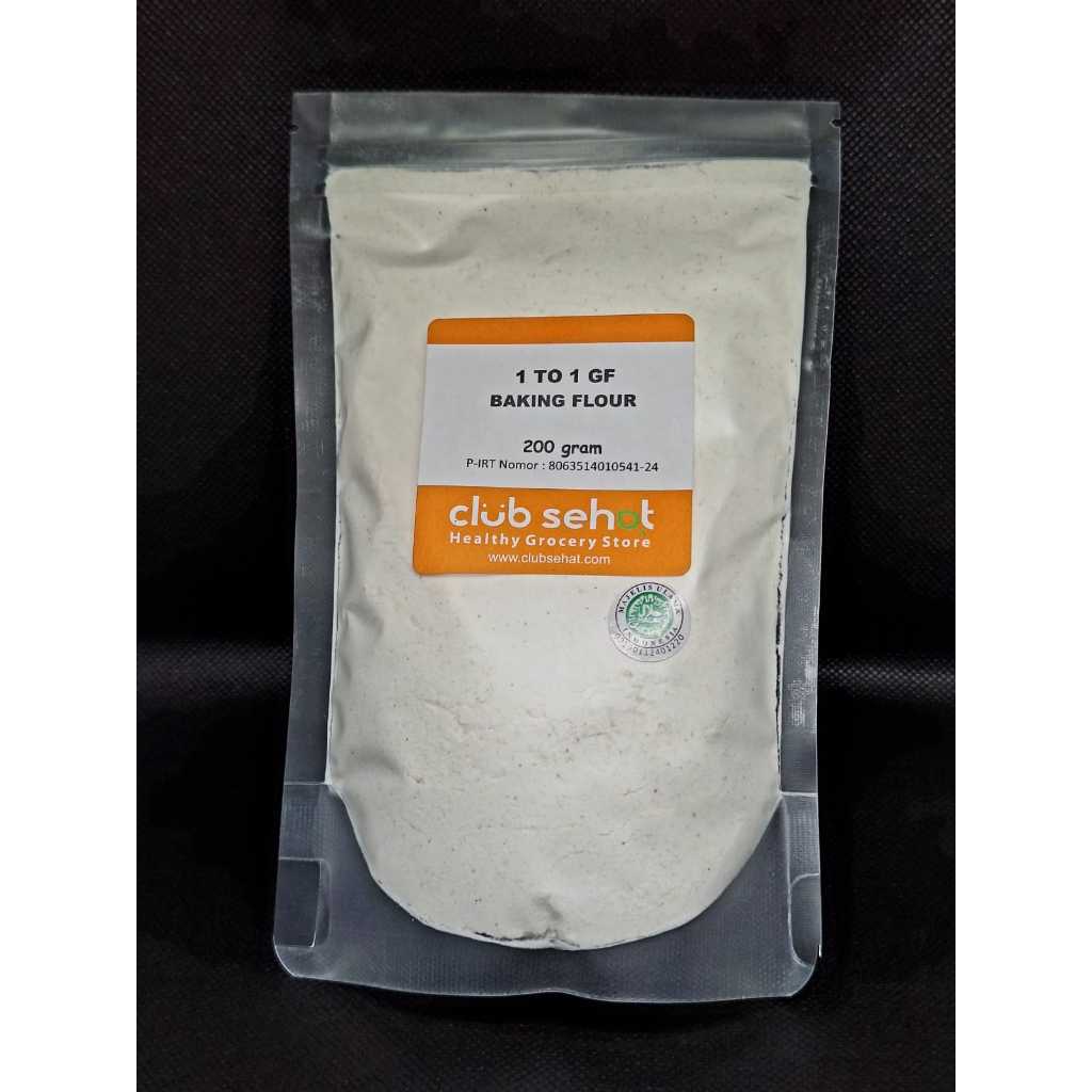 

Club Sehat - 1 To 1 GF Baking Flour 200gram Pengganti Tepung Terigu