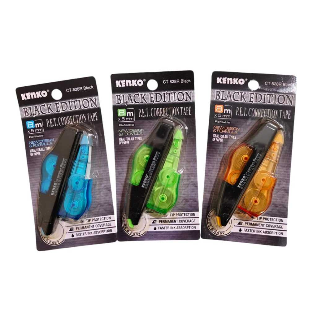 

KENKO CORRECTION TAPE CT-828R BLACK EDITION (8MX5MM) HARGA PER PCS WARNA RANDOM