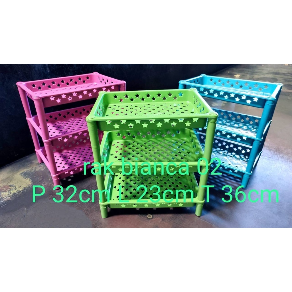 RAK BIANCA SERBAGUNA MEDIUM & JUMBO / RAK BIANCA 3 SUSUN / RAK SERBAGUNA MEDIUM / RAK SERBAGUNA JUMB