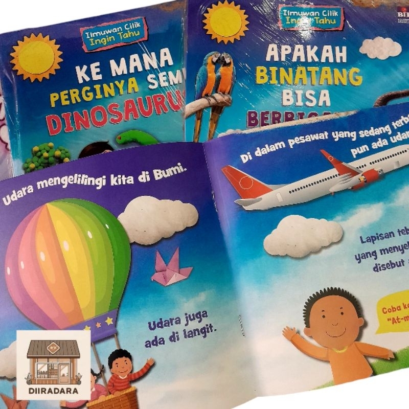 Buku Cerita Anak Seri  Ilmuwan Cilik Ingin Tahu