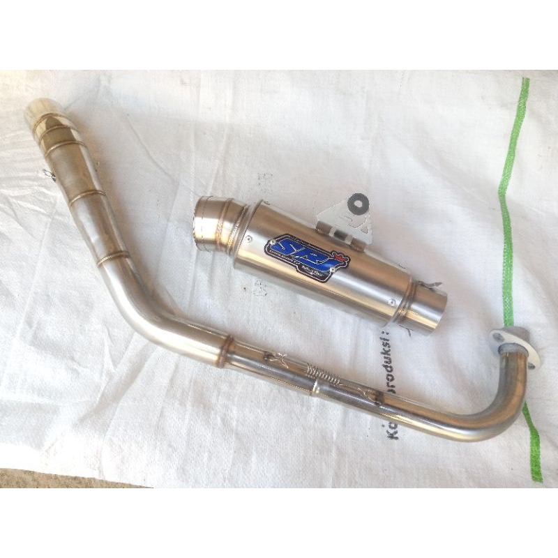 termurah terlaris knalpot racing srj racing 354 ori original kompetisi 20 cm inlet 50 mm bebek kolon