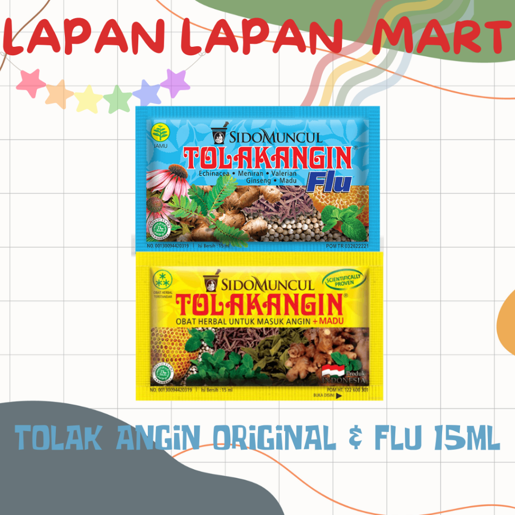 Sidomuncul Tolak Angin Original , Flu , Batuk 15ml