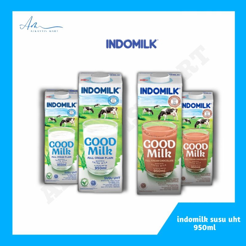 

Indomilk susu UHT full cream kotak 950 ml