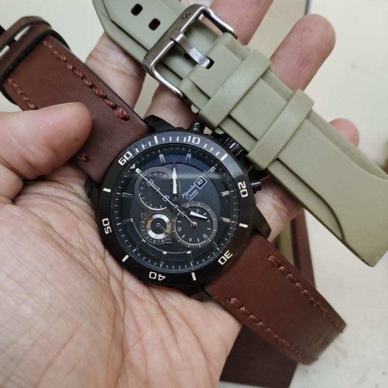 Alexandre Christie second cowo tipe 6473MC bonus strap