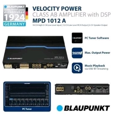 Power Amplifier Blaupunkt DSP MPD 1012A - Processor Amplifier Blaupunkt DSP MPD 1012A 12 Channel - B