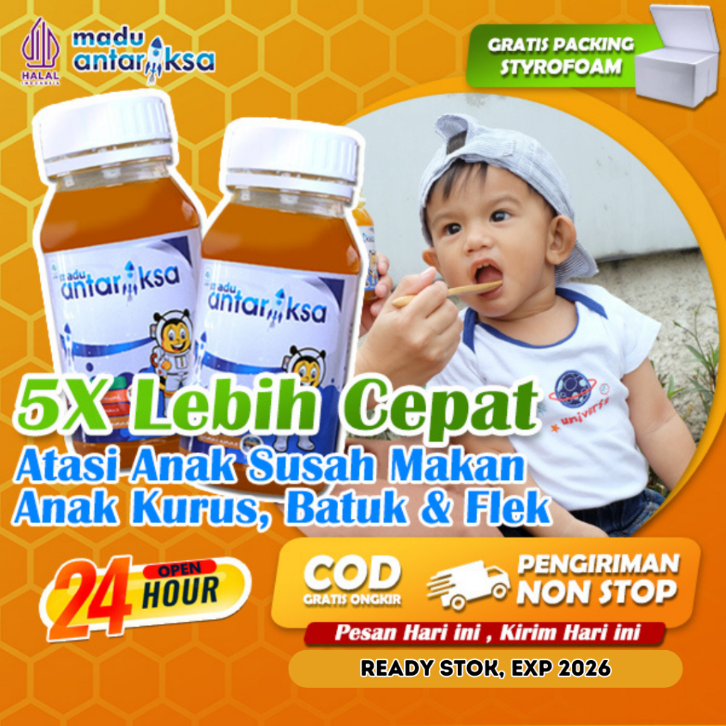 Vitamin Penambah nafsu makan anak madu antariksa