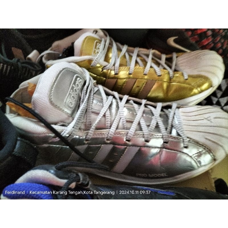 Adidas Promodel Mismatch Gold Silver