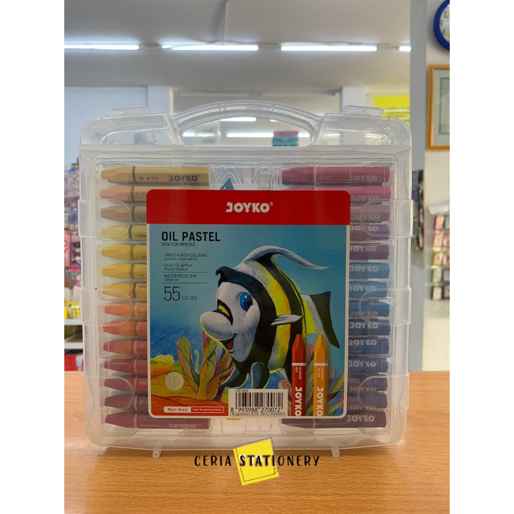 

Crayon Joyko OP-55s 55 Warna / Krayon Minyak 55 Warna / Oil Pastel Non Toxic
