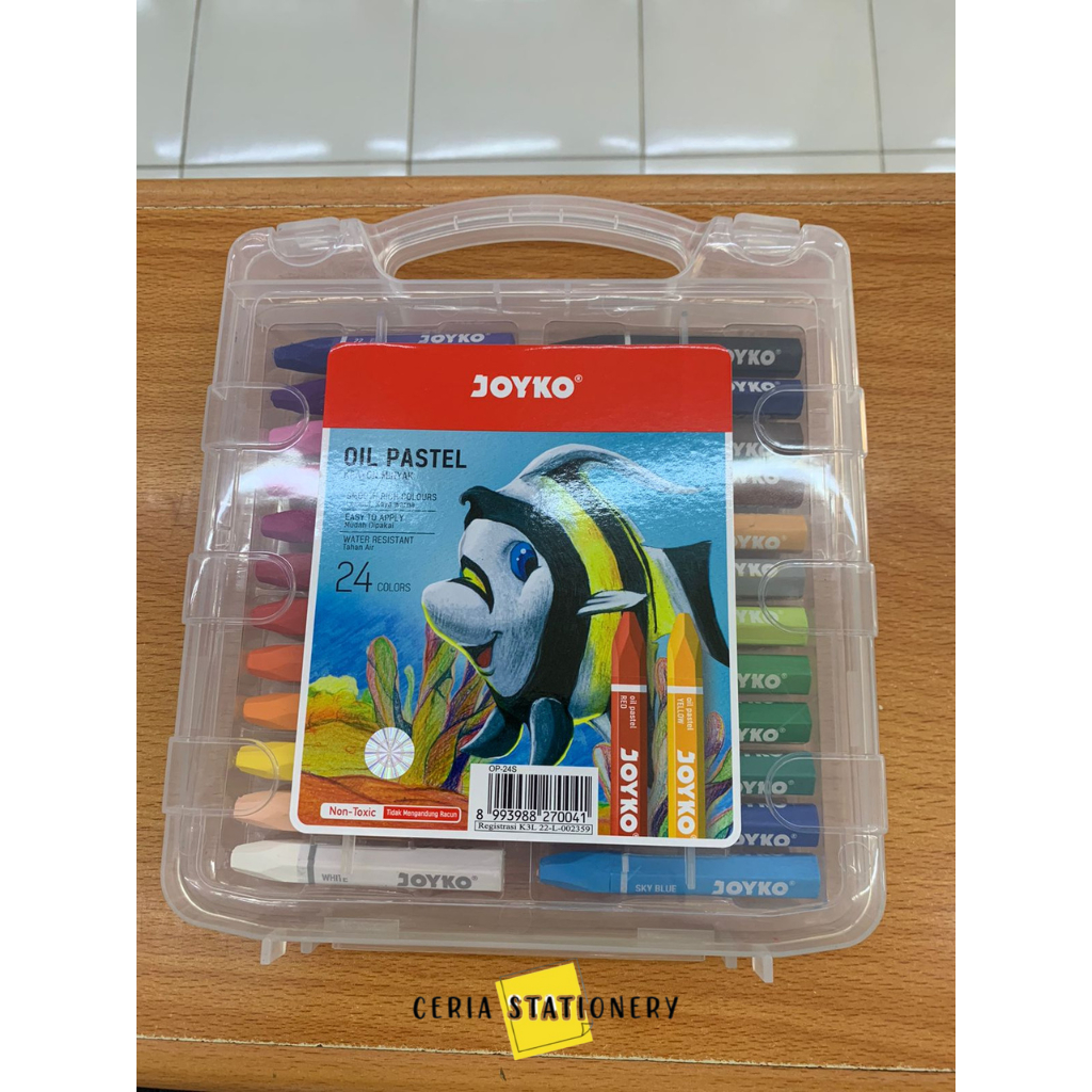 

Crayon Joyko OP-24S 24 Warna / Krayon Minyak 24 Warna / Non Toxic Pastel Oil Crayon