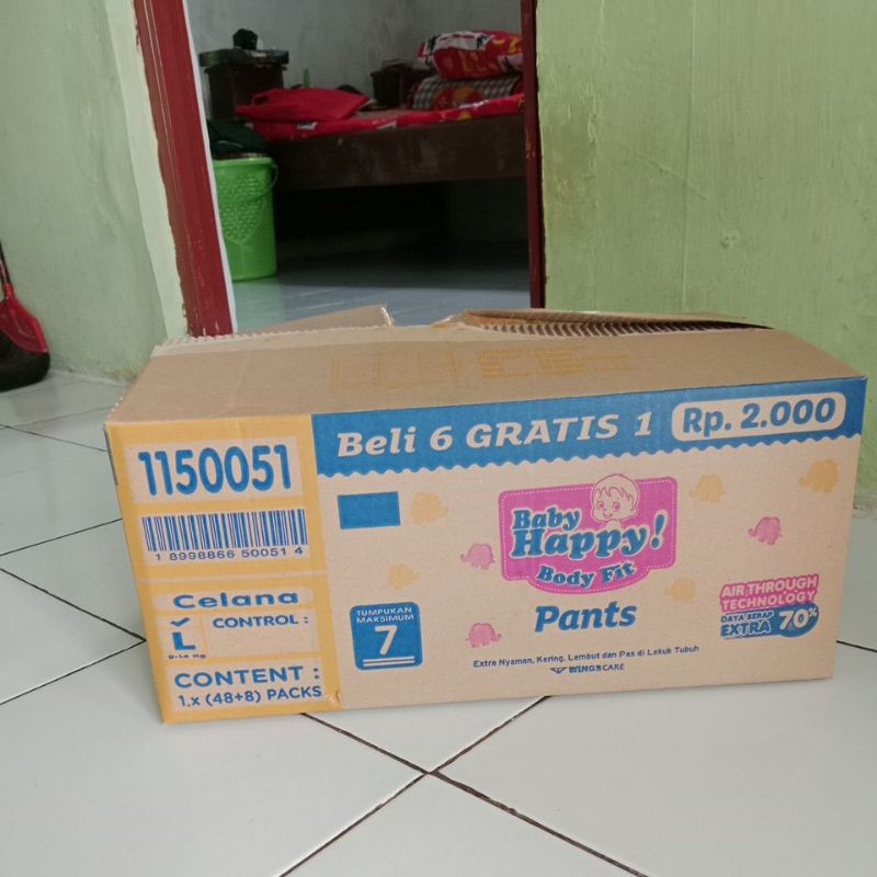 1 Dus Baby happy Ukuran S, M, L