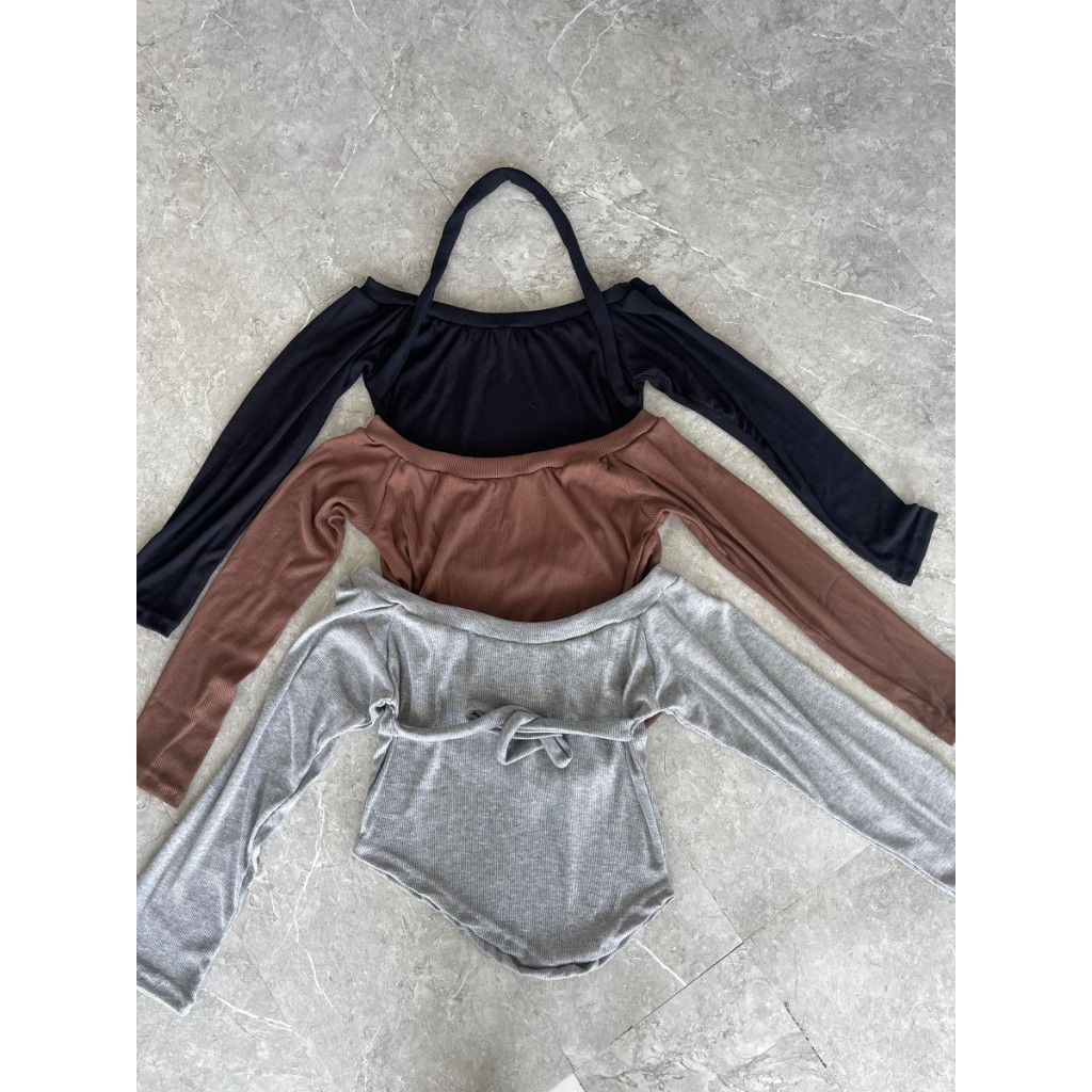 baju atasan tali leher 3 warna
