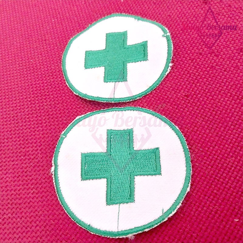 Bet Bordir P3K Kesehatan Model Bulat Bordir Puskesmas Bulat - Mulyo Bersama