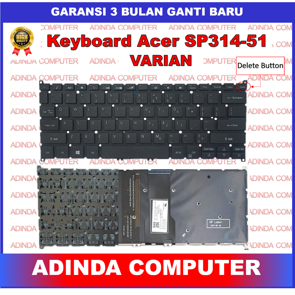 Keyboard Acer Spin 3 SP314-51 SP314-52 SP314-53 SP314-53GN SP314-53N SP314-54 SP314-54N Backlight