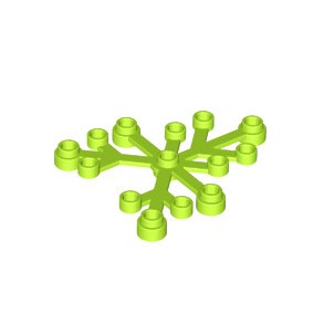 Lego Lime Part 2417 Plant Leaves 6 x 5