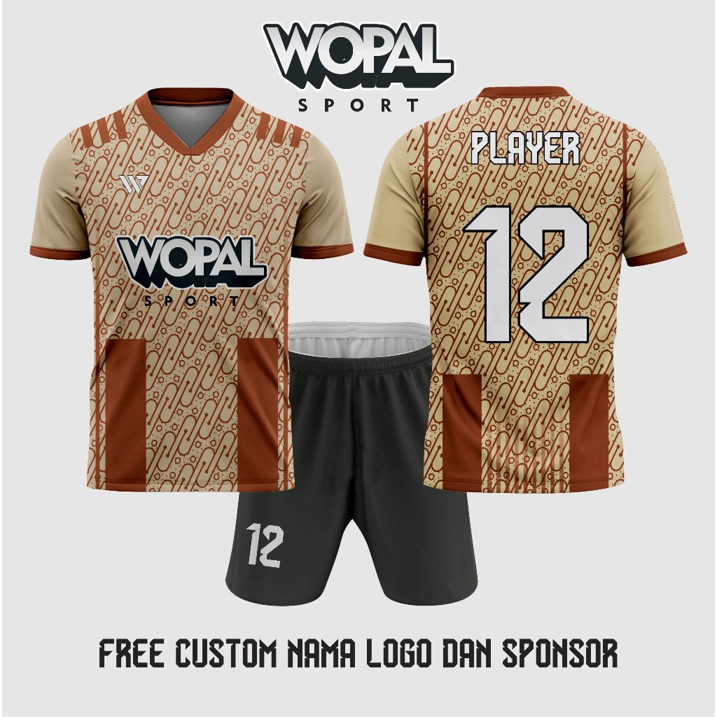 JERSEY FUTSAL CUSTOM FULL PRINTING MOTIF BATIK