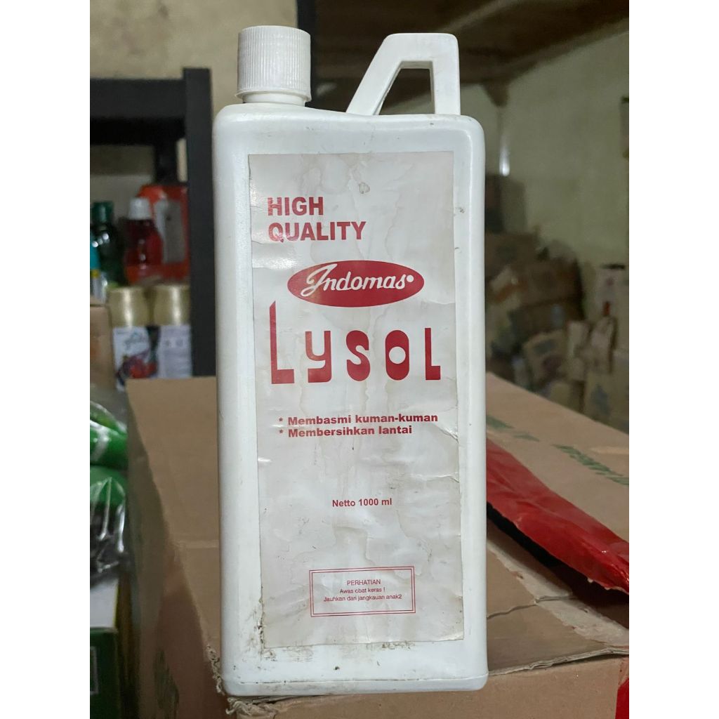 Indomas Lysol Pembersih Lantai Botol 1000ml 1 Liter Bottle Floor Cleaner Cresylic Acid