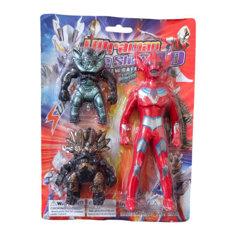 MAINAN ANAK ULTRAMAN SET 3 / ULTRAMAN MAINAN ANAK + MONSTER / MAINAN ULTRAMAN MONSTER 2010