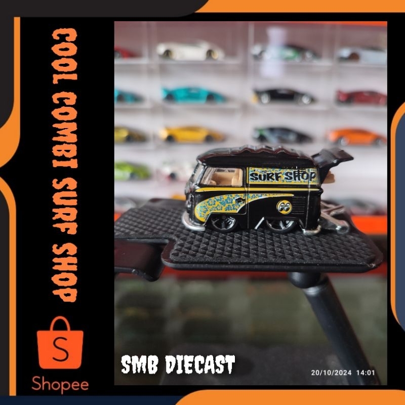 HOT WHEELS KOOL KOMBI SURF SHOP HITAM LOS (REGULER)