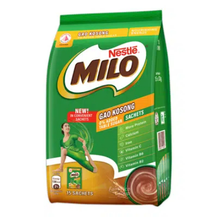 

Minuman Coklat Gao Kosong No Sugar 15 Sachet Instant Chocolate Malt Drink Powder with Milk Singapore