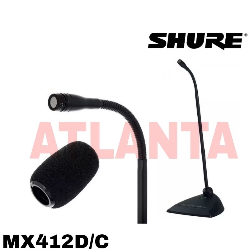 Microphone Kabel Gooseneck Shure MX412D/C Original Mic Cable Podium-Meja-rapat Shure MX 412 D/C Gara