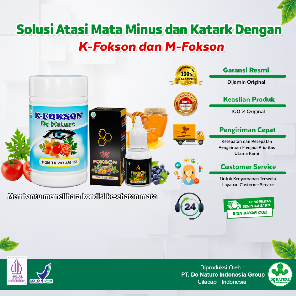 (K fokson M fokson) Obat Tetes Mata Kering @50 Kapsul 10gr obat sindrom mata kering