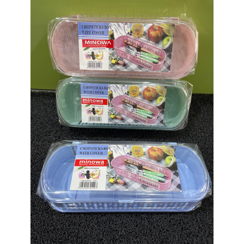 Tempat sendok garpu Minowa/ Tempat sendok garpu tutup