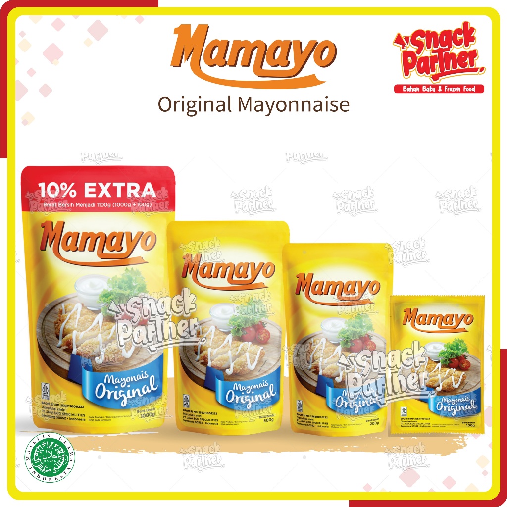 

MAMAYO Mayonnaise 100 200 500 GR / 1 KG - Saos Saus Mayonnaise Mayones Mayo Original Salad