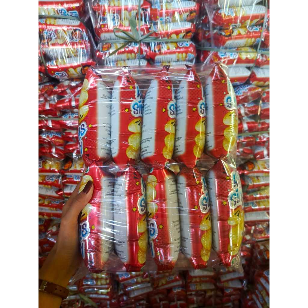 

1 Pack (10 Pcs) Keripik Singkong Rasa Topokki UD. KUDA MASS A
