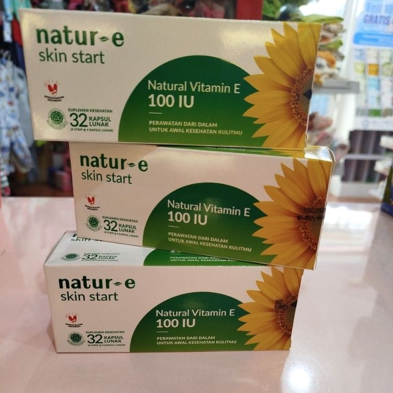 ❤️DUBEEDU❤️ PAKET 3Packx32s NATUR E 100 IU 32 Kapsul Hijau