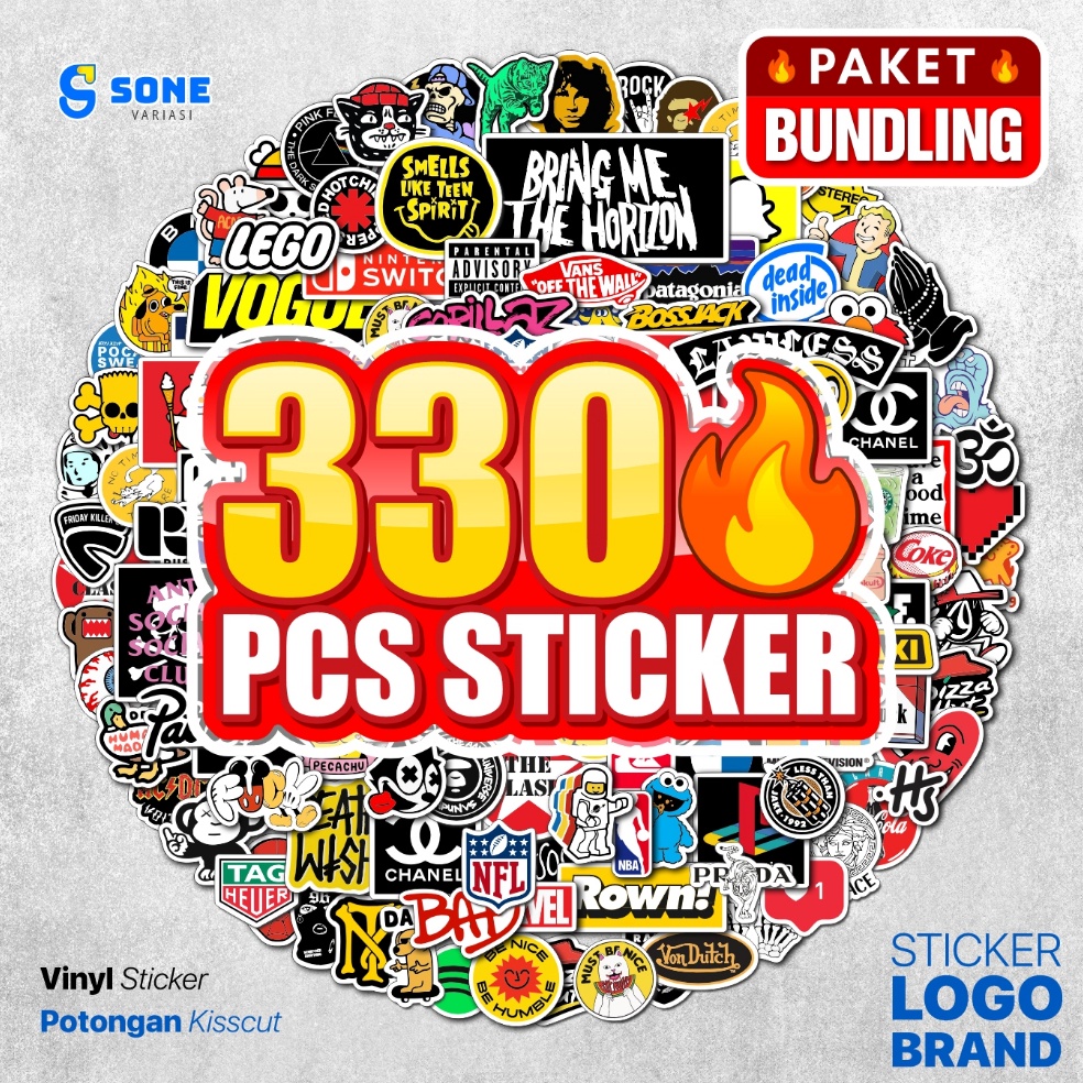 

KODE L14T Stiker Pack Hypebeast Aesthethic Vinyl Waterproof Sticker untuk Dasi Koper Laptop Casing Handphone