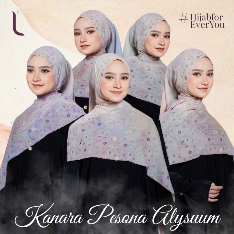 ELZATTA HIJAB SEGI EMPAT KANARA PESONA BUNGA ALYSSUM BAHAN VOAL PREMIUM MOTIF PREMIUM KERUDUNG ELZAT