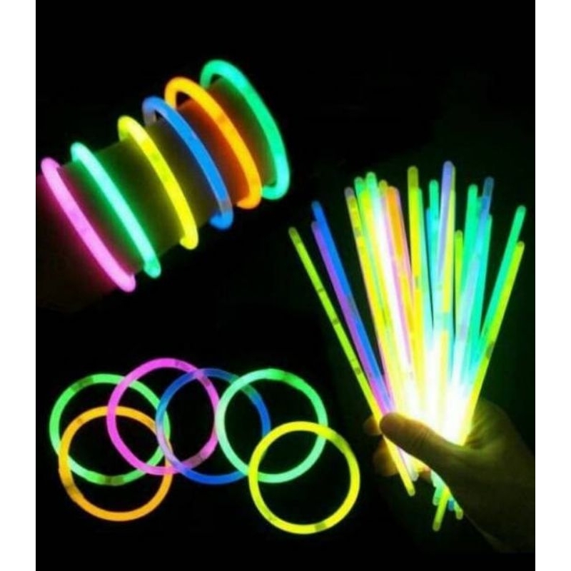 Glow Stick / Gelang glow in the dark / stick gelang fosfor neon / glowstick / konser, ulang tahun,