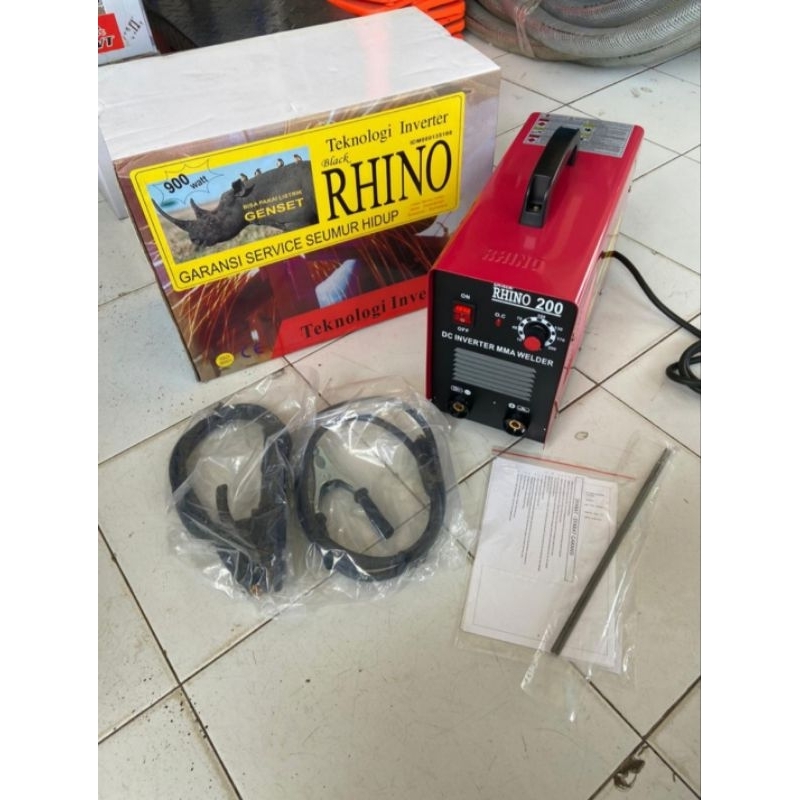 Mesin Las Listrik MMA 200a RHINO Travo Las Inverter 200 a 900watt
