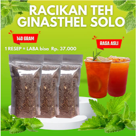 

racikan teh ginasthel solo asli sepet legi kenthel wangi pahit 80 Gram