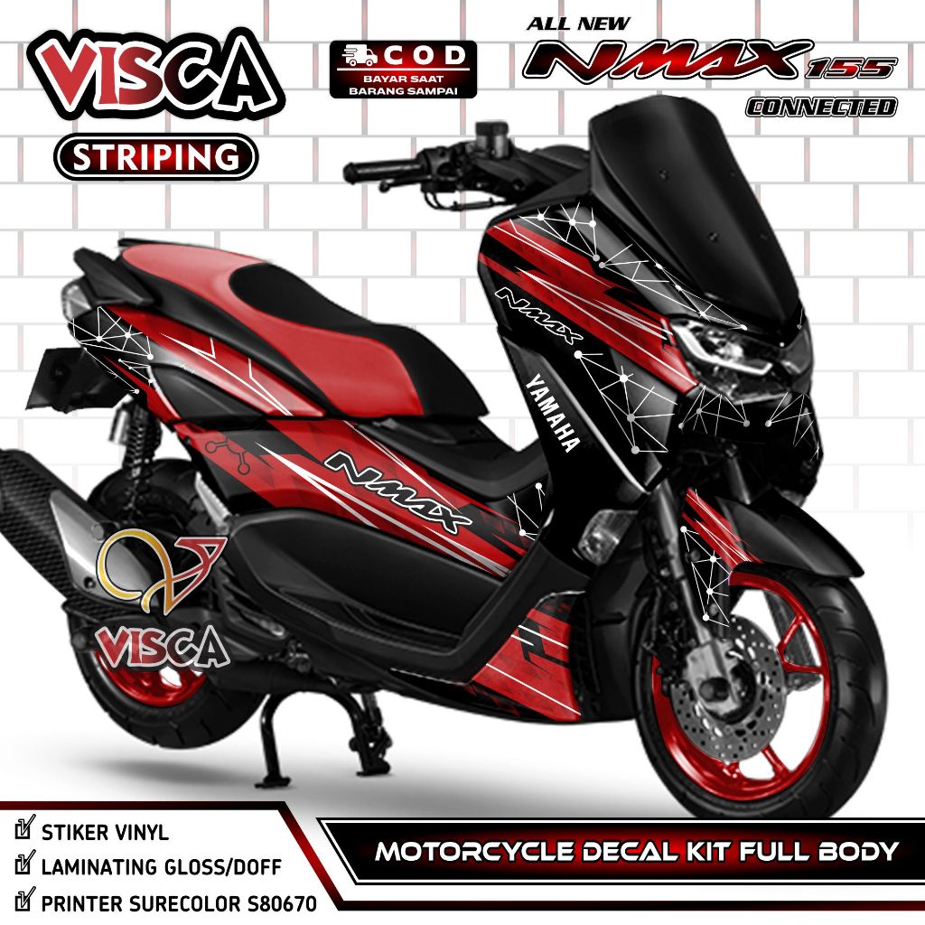 (PROMO SPECIAL) Decal Nmax New Full Body - Stiker Nmax 155 Full Body 2022 - Dekal Nmax 2022 Full Bod