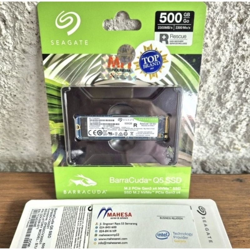 Seagate BarraCuda Q5 SSD 500GB NVMe M.2 2280 | ZP500CV3A001 | 500GB / 512GB / 480GB M2 NVMe PCIe Gen