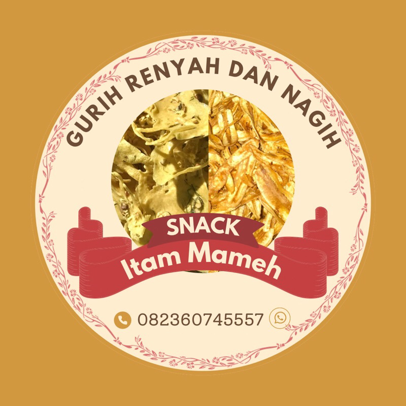 

Keripik pisang itam mameh