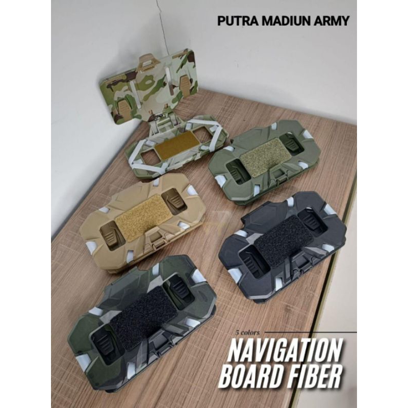 Navigation Board Tactical / Holder Navigasi Bodyvest / Nav Board Flip Lite / Dudukan HP Rompi Tactic