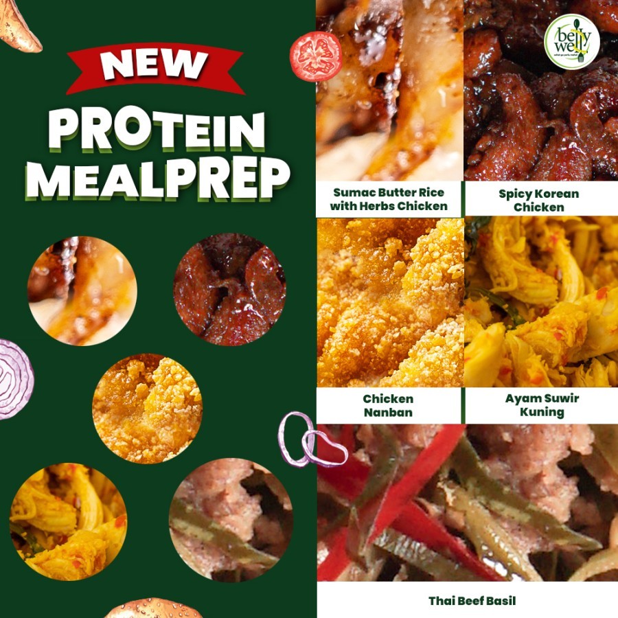 

BELLYWELL PROTEIN MEALPREP PACKAGES (JADETABEK DELIVERY)