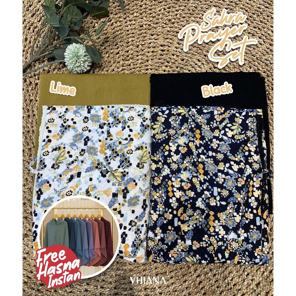 [VHIANA] paket bundling PRAYER SET//MUKENA RAYON PREMIUM// Bahan adem free HIJAB