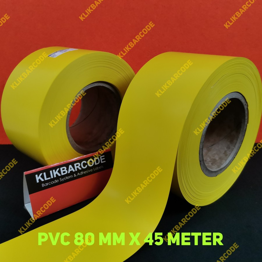 

LABEL SIPUH KEHUTANAN KUNING PVC CONTINUOUS 80 MM X 45 METER CORE 3 " - 80mm X 45 Meter