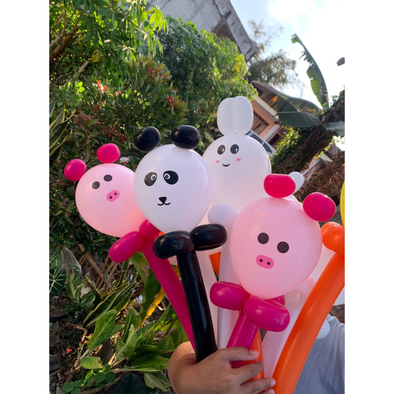 BALON KARAKTER TANGKAI buket balon malang